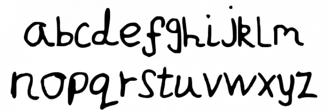 JakesWriting फ़ॉन्ट लोअरकेस