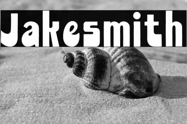 Jakesmith Font examples