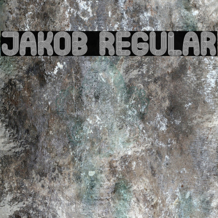 Jakob Regular Font examples