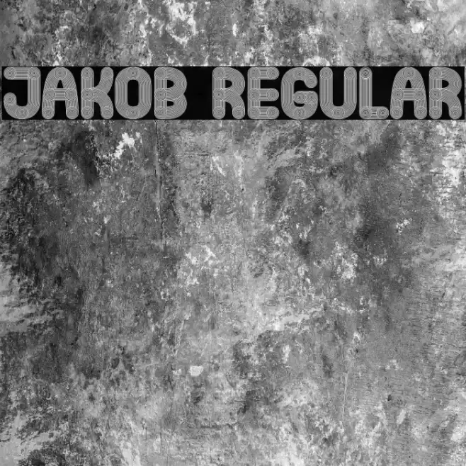 Jakob Regular फ़ॉन्ट examples