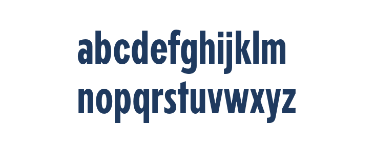 Jakob Semi-Condensed Lowercase