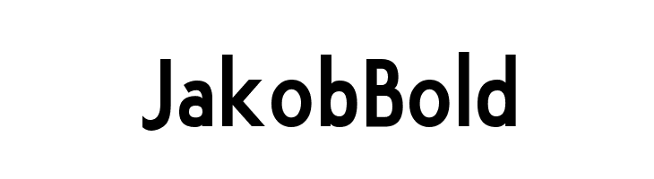 JakobBold Font