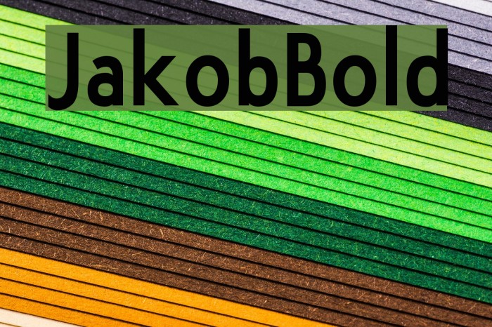 JakobBold Polices examples