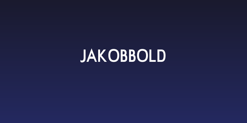 JakobBold Social Header