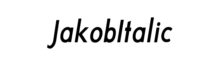 JakobItalic Polices