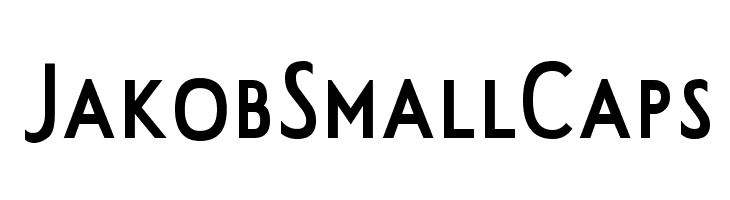 JakobSmallCaps  フリーフォントのダウンロード