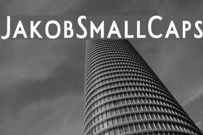 JakobSmallCaps Font examples