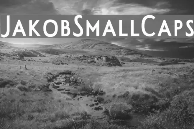 JakobSmallCaps Font examples