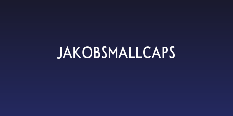 JakobSmallCaps Social Header