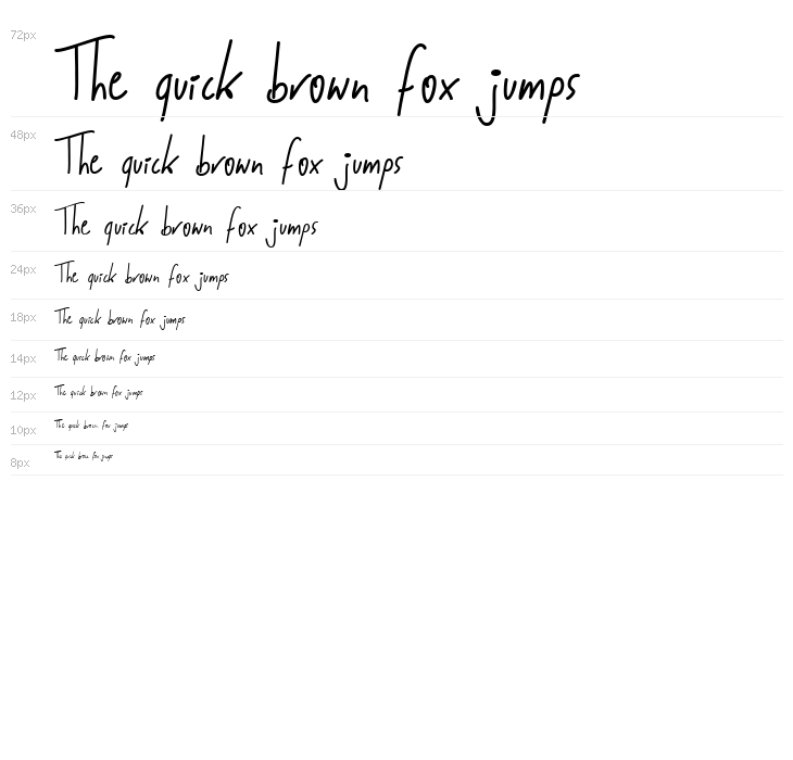 Jakobs Handwriting 2 Waterfall