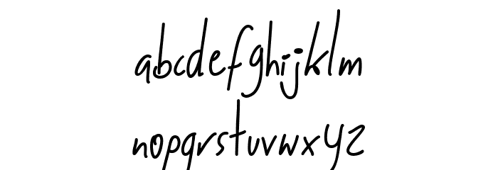 Jakobs Handwriting 2 Font Litere mici