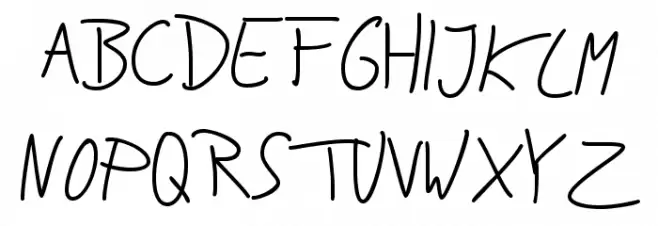 Jakob's Handwriting Schriftart Groß
