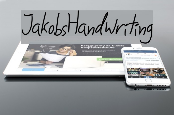 JakobsHandwriting Font examples