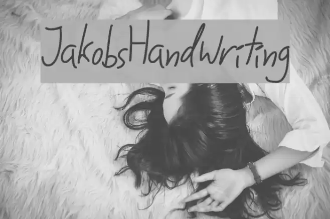 JakobsHandwriting Font examples