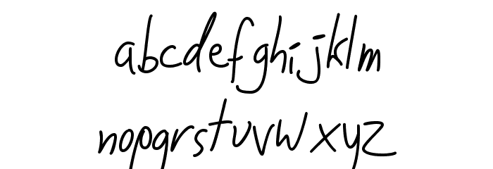JakobsHandwriting Font LOWERCASE