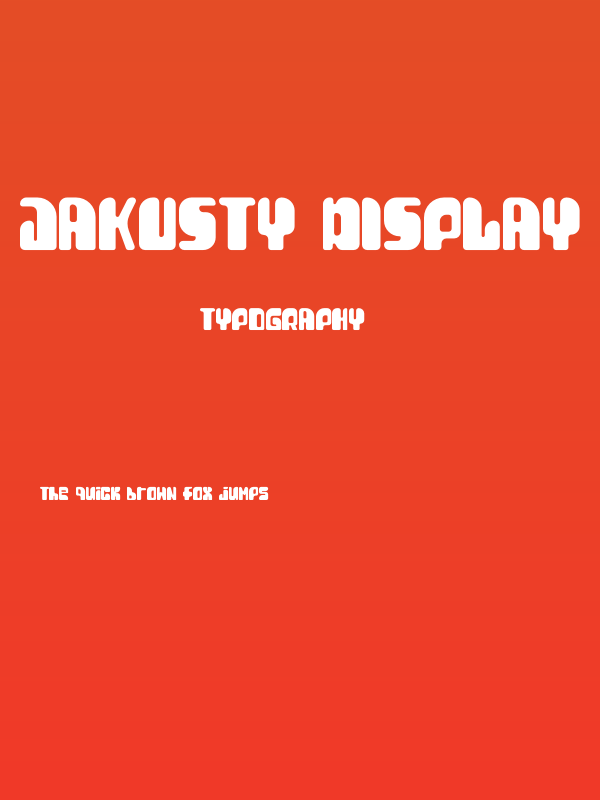 Jakusty Display Poster