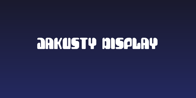 Jakusty Display Social Header