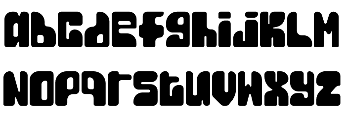 Jakusty Display Font LOWERCASE