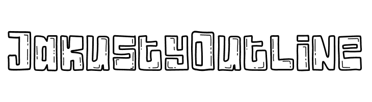 Jakusty Outline Font