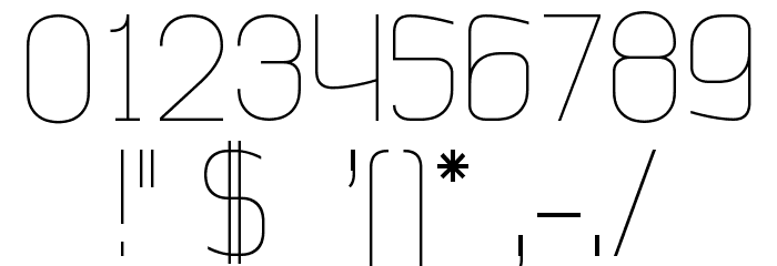 Jalane_light Font OTHER CHARS