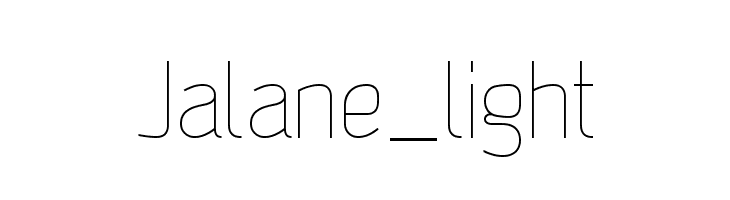 Jalane_light  font caratteri gratis