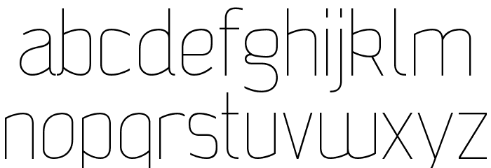 Jalane_light Font LOWERCASE