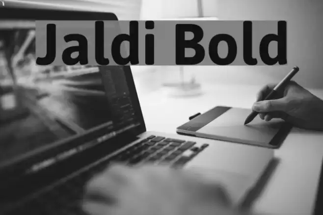 Jaldi Bold Font examples