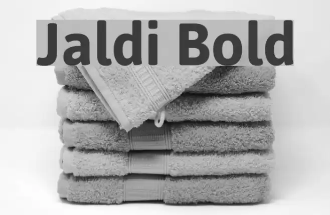 Jaldi Bold Font examples