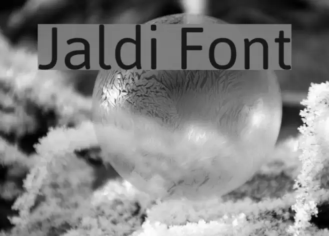 Jaldi Font examples