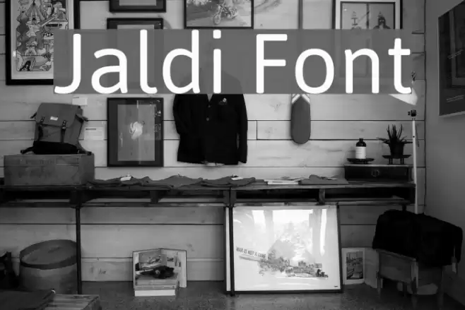 Jaldi Font examples