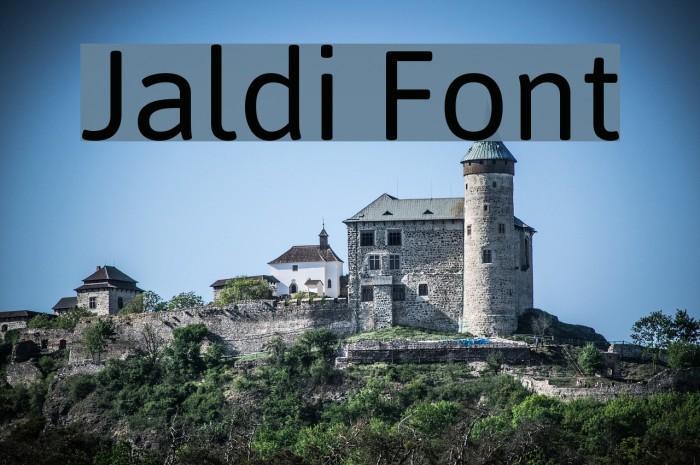 Jaldi Font examples