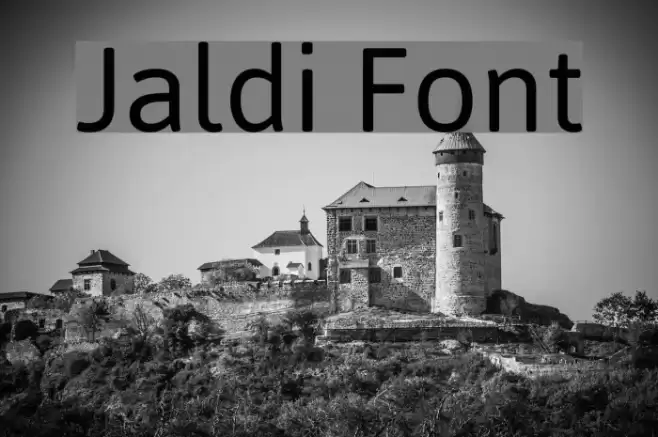 Jaldi Font examples