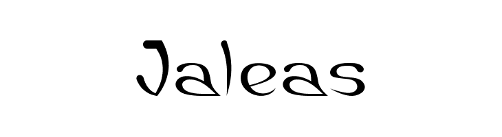 Jaleas  नि: शुल्क फ़ॉन्ट्स डाउनलोड