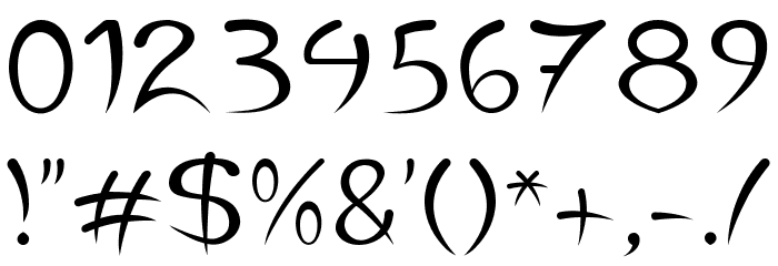 Jaleas Font OTHER CHARS