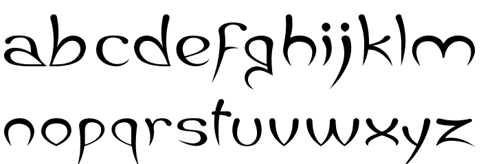 Jaleas Font LOWERCASE