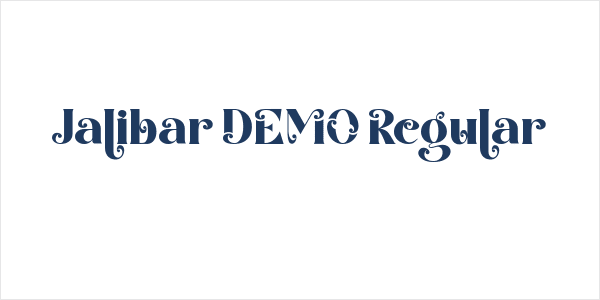 Jalibar DEMO Regular Logo