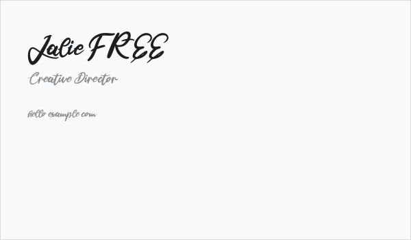 Jalie FREE Business Card