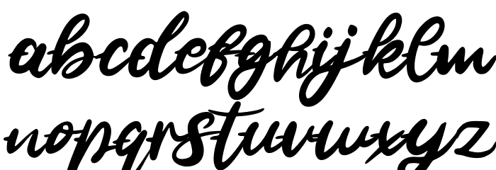 Jalie FREE Font LOWERCASE