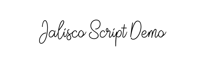 Jalisco Script Demo  Free Fonts Download