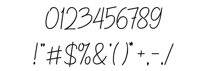 Jalisco Script Demo Font OTHER CHARS