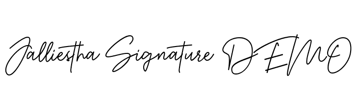 Jalliestha Signature DEMO  لخطوط تنزيل