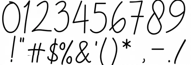 Jalliestha Signature DEMO Font OTHER CHARS