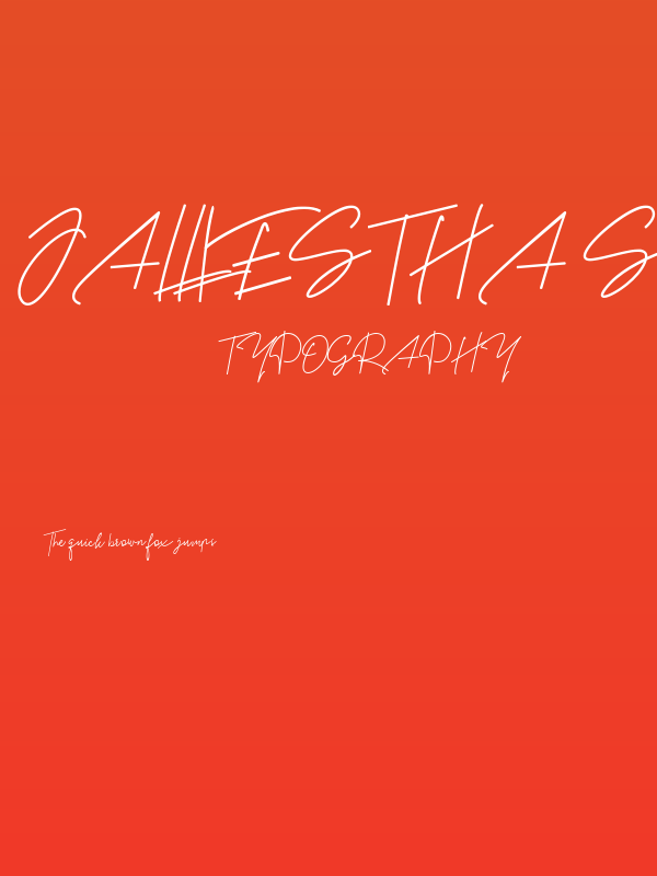 Jalliestha Signature DEMO Poster