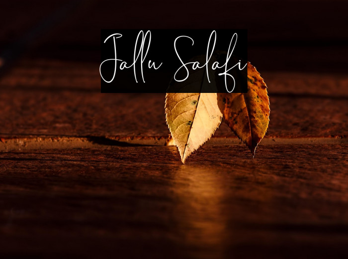 Jallu Salafi Example 1