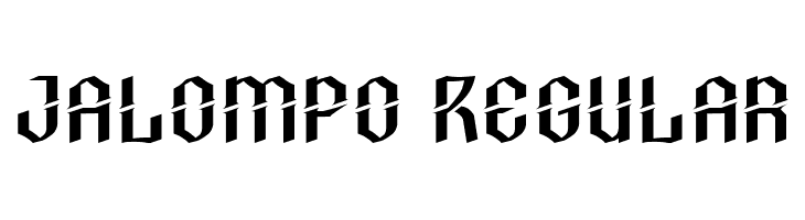 Jalompo Regular  フリーフォントのダウンロード
