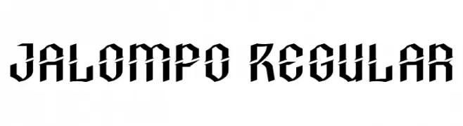 Jalompo Regular  Frei Schriftart Herunterladen