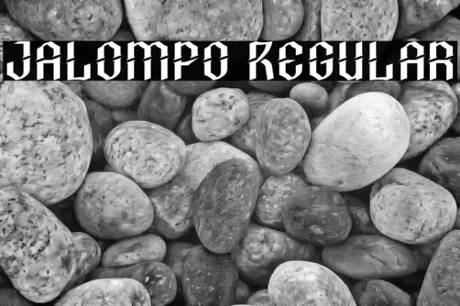 Jalompo Regular Font examples