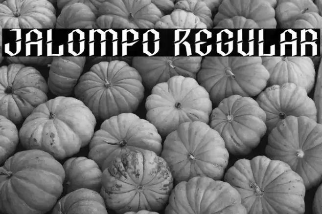 Jalompo Regular Font examples