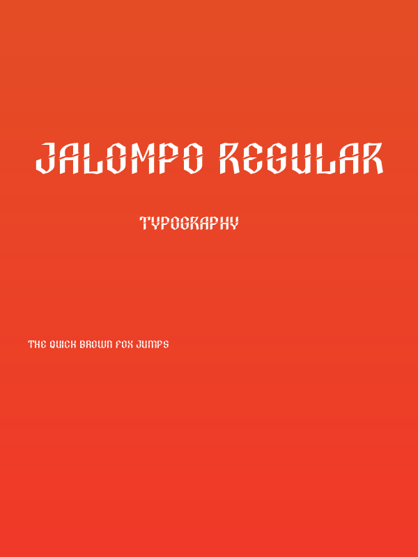 Jalompo Regular Poster
