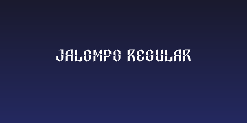 Jalompo Regular Social Header